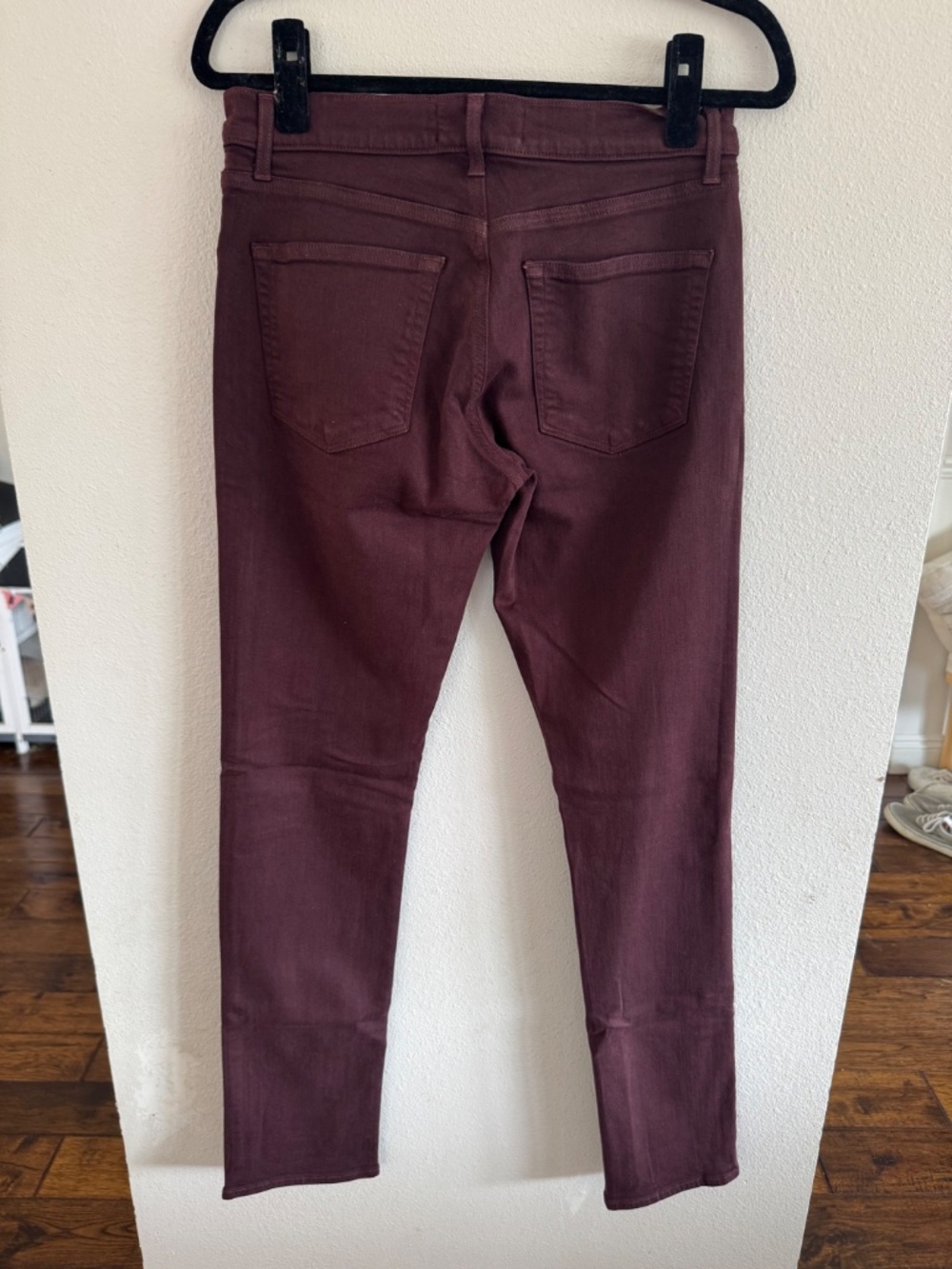 J Brand Tyler Murlow Burgundy Skinny Jeans Size 29 - Picture 4 of 9